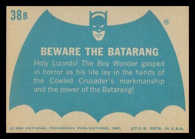 1966 Batman Blue Bat Series